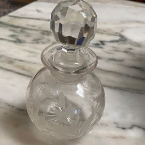 Antique crystal perfume bottle